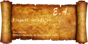 Enyedi Arián névjegykártya